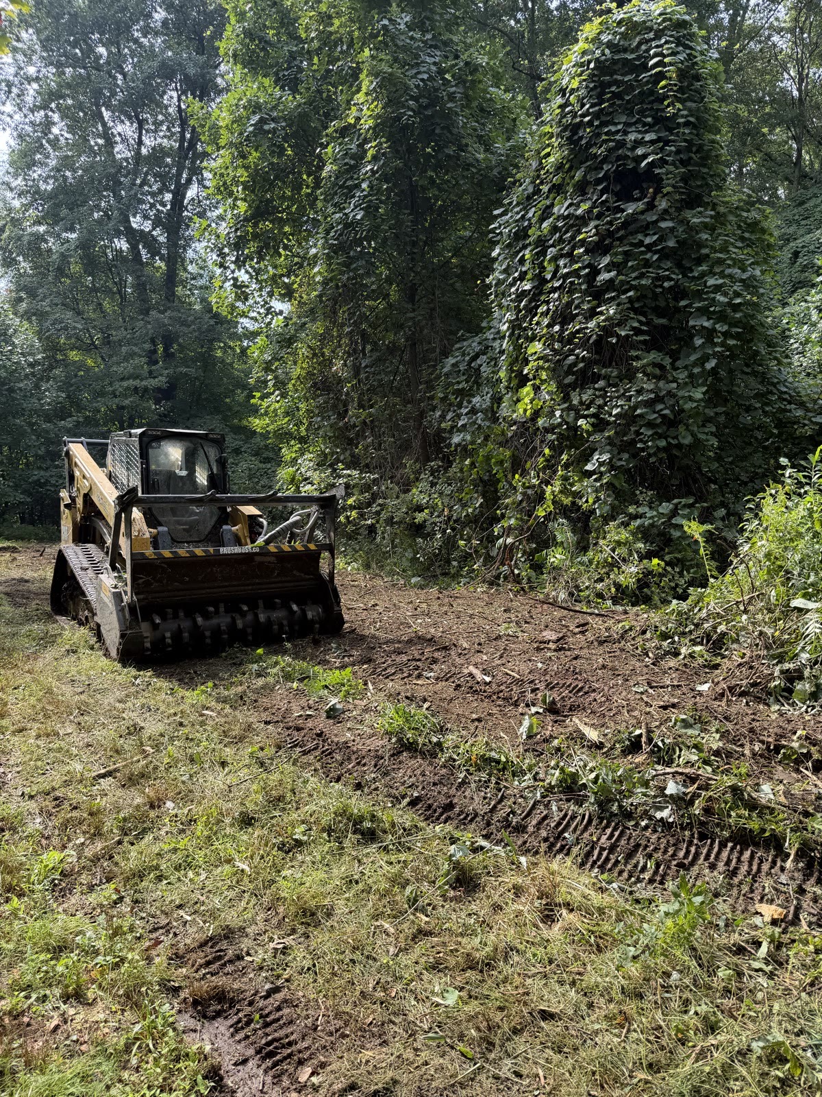 BrushBoss clearing work on site